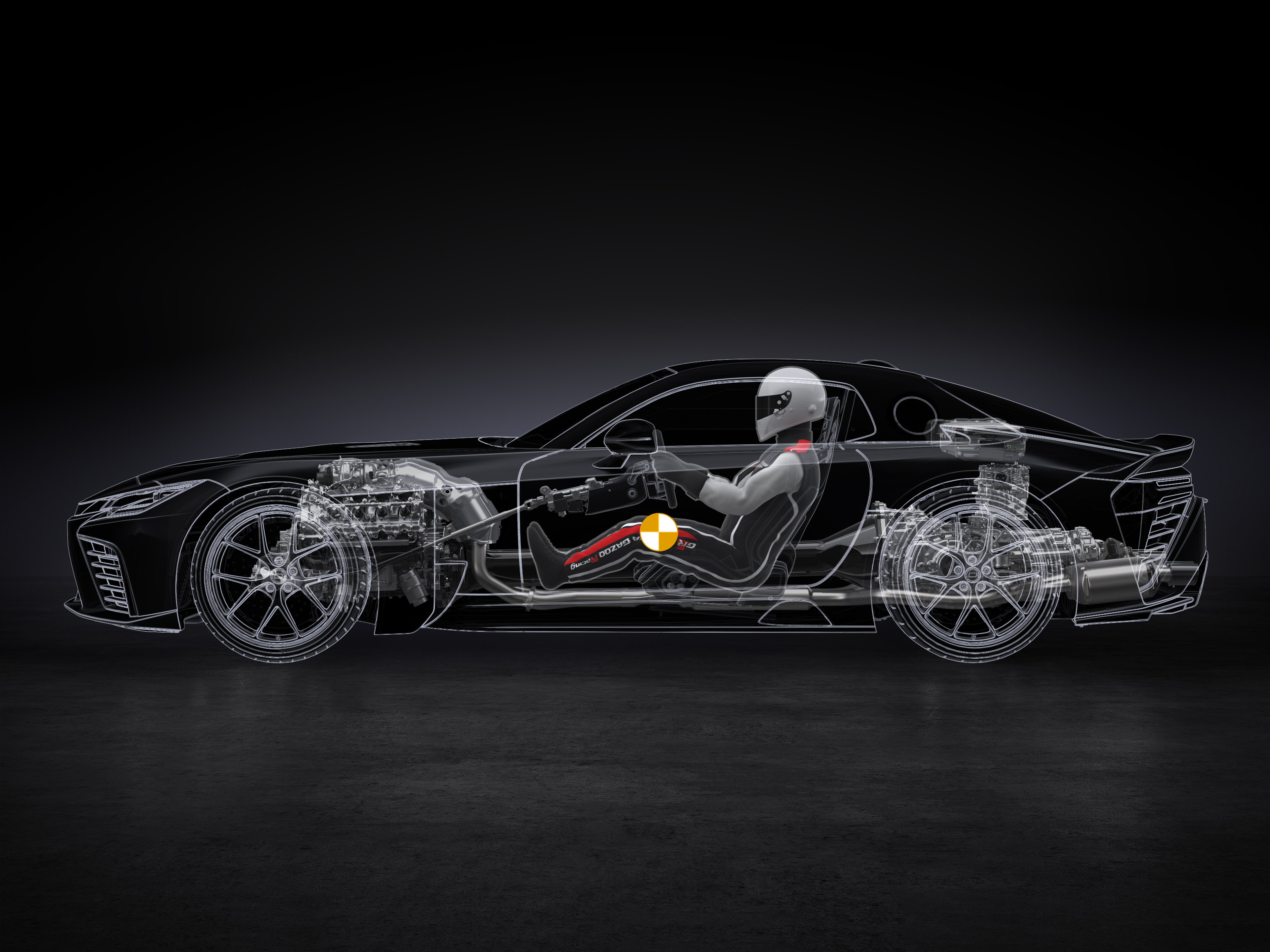 Toyota GR GT low center-of-gravity package illustration